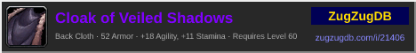 Cloak of Veiled Shadows: forum signature banner