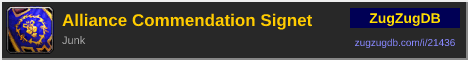 Alliance Commendation Signet: forum signature banner