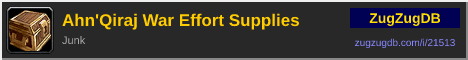Ahn'Qiraj War Effort Supplies: forum signature banner
