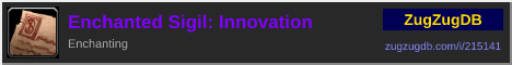 Enchanted Sigil: Innovation: forum signature banner