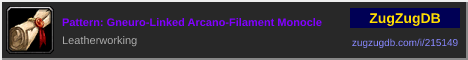 Pattern: Gneuro-Linked Arcano-Filament Monocle: forum signature banner