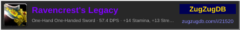 Ravencrest's Legacy: forum signature banner