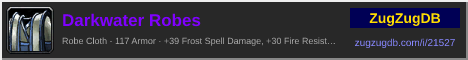 Darkwater Robes: forum signature banner