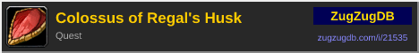 Colossus of Regal's Husk: forum signature banner