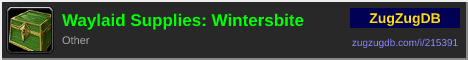 Waylaid Supplies: Wintersbite: forum signature banner