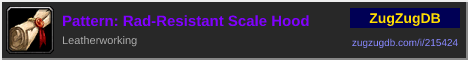 Pattern: Rad-Resistant Scale Hood: forum signature banner