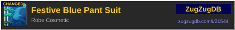 Festive Blue Pant Suit: forum signature banner