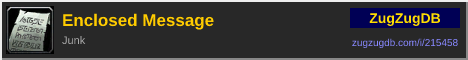 Enclosed Message: forum signature banner