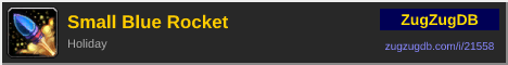 Small Blue Rocket: forum signature banner