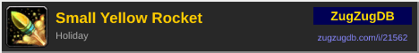 Small Yellow Rocket: forum signature banner
