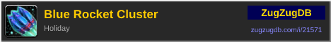 Blue Rocket Cluster: forum signature banner