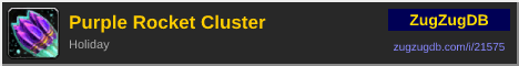 Purple Rocket Cluster: forum signature banner