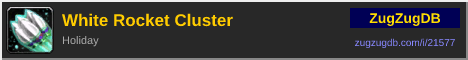 White Rocket Cluster: forum signature banner