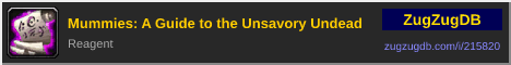 Mummies: A Guide to the Unsavory Undead: forum signature banner