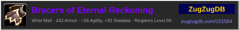 Bracers of Eternal Reckoning: forum signature banner
