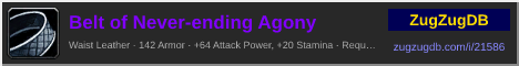 Belt of Never-ending Agony: forum signature banner