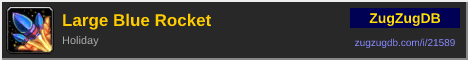 Large Blue Rocket: forum signature banner