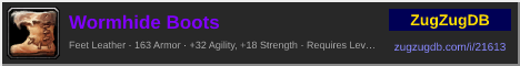 Wormhide Boots: forum signature banner