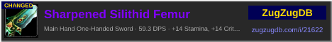 Sharpened Silithid Femur: forum signature banner