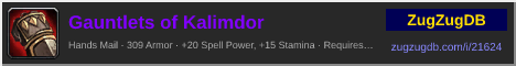 Gauntlets of Kalimdor: forum signature banner