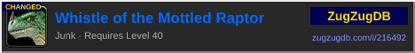 Whistle of the Mottled Raptor: forum signature banner
