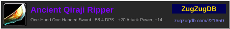 Ancient Qiraji Ripper: forum signature banner