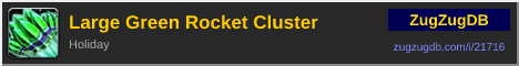 Large Green Rocket Cluster: forum signature banner