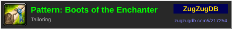 Pattern: Boots of the Enchanter: forum signature banner