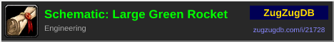 Schematic: Large Green Rocket: forum signature banner