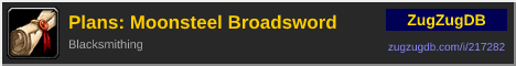 Plans: Moonsteel Broadsword: forum signature banner