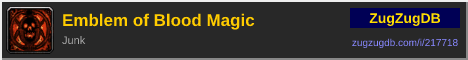 Emblem of Blood Magic: forum signature banner