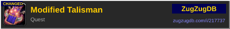 Modified Talisman: forum signature banner