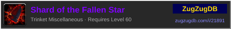 Shard of the Fallen Star: forum signature banner