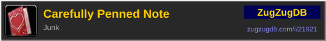 Carefully Penned Note: forum signature banner