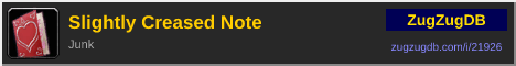 Slightly Creased Note: forum signature banner