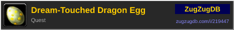 Dream-Touched Dragon Egg: forum signature banner
