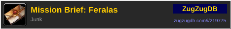 Mission Brief: Feralas: forum signature banner