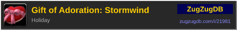 Gift of Adoration: Stormwind: forum signature banner