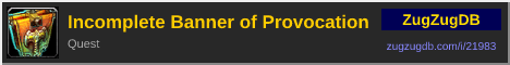 Incomplete Banner of Provocation: forum signature banner