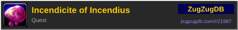 Incendicite of Incendius: forum signature banner