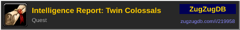 Intelligence Report: Twin Colossals: forum signature banner