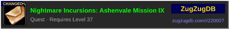 Nightmare Incursions: Ashenvale Mission IX: forum signature banner