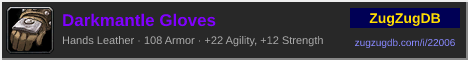 Darkmantle Gloves: forum signature banner