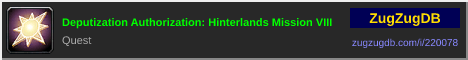 Deputization Authorization: Hinterlands Mission VIII: forum signature banner