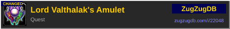 Lord Valthalak's Amulet: forum signature banner