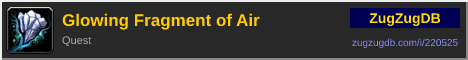 Glowing Fragment of Air: forum signature banner