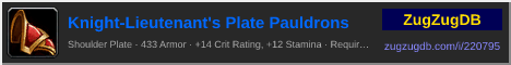 Knight-Lieutenant's Plate Pauldrons: forum signature banner