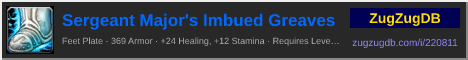 Sergeant Major's Imbued Greaves: forum signature banner