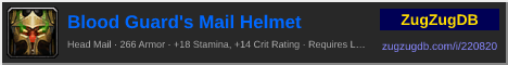 Blood Guard's Mail Helmet: forum signature banner
