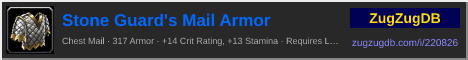 Stone Guard's Mail Armor: forum signature banner